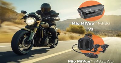 Porównanie kamer motocyklowych: Mio MiVue MP30 vs Mio MiVue M820WD